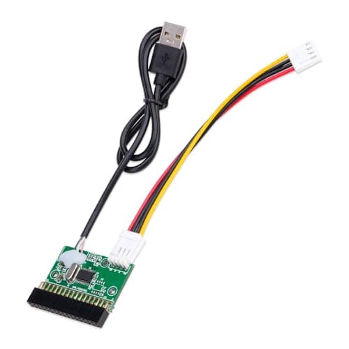 KOOBOOK 1Pcs 1.44MB 3.5" Floppy Drive Connector 34 PIN 34P to USB Cable Adapter PCB Board with Power Cable