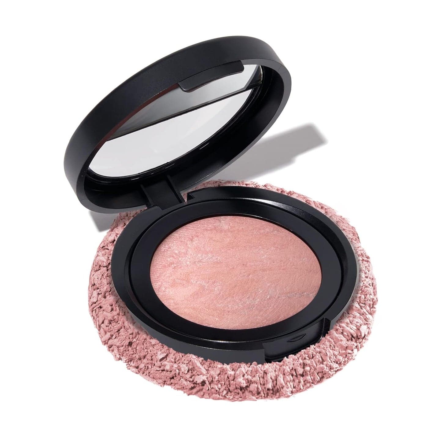 LAURA GELLER NEW YORK Baked BlushnBrighten Marbleized Blush for Cheeks Ethereal Rose Natural Finish Buildable Color