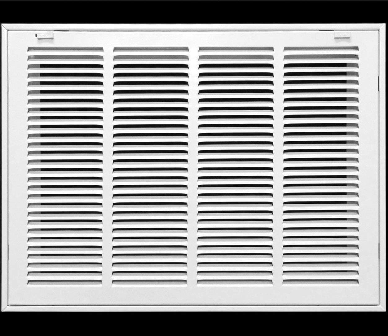 HVAC Premium 20" X 12" Steel Return Air Filter Grille for 1" Filter - White