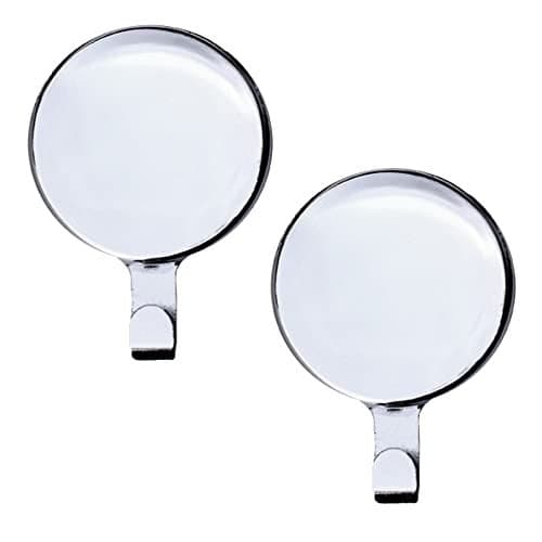 Haute Decor Attract Magnetic Wreath Hanger (Shiny Silver) - Set of 2 Magnets - for 2 Metal Doors/Surfaces or 1 Single-Pane Glass Door/Window - Holds up to 10 lbs.