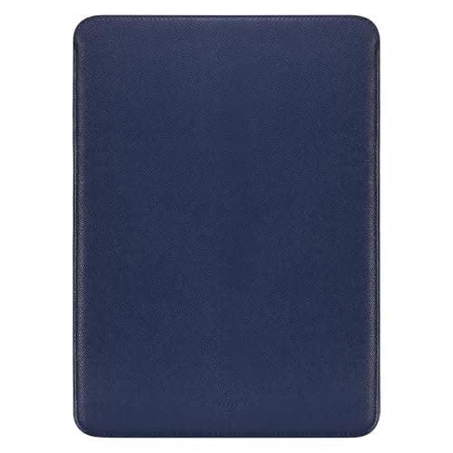 Comfyable Laptop Sleeve 13 Inch Precisely Compatible with MacBook Air M5 2026 & MacBook Pro/Neo A18, Faux Leather Cover Case, Midnight Blue