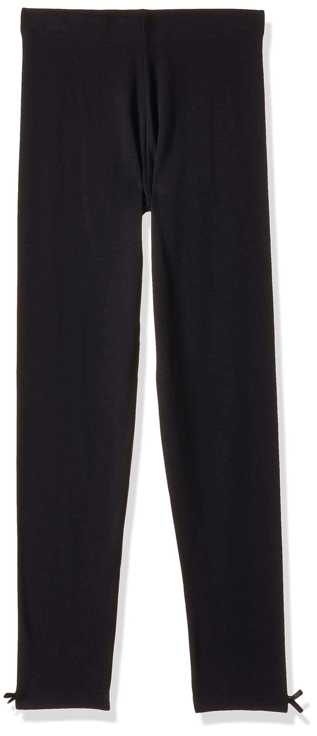 Max Girls Mid Rise Regular Leggings (S23ELG07BLACK_Black, 11-12 Years