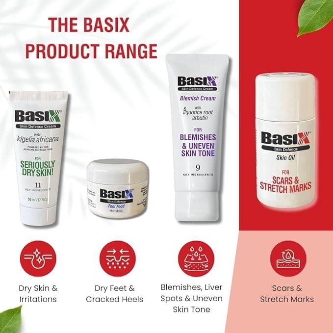 Basix Skin Defence Clear Skin Tissue Oil TWIN PACK 2x60ml Helps the Appearance of Stretch Marks Scars and Uneven Skin Tone with Tamanu Argan Grapeseed Jojoba Rosehip Calendula Geranium Oils
