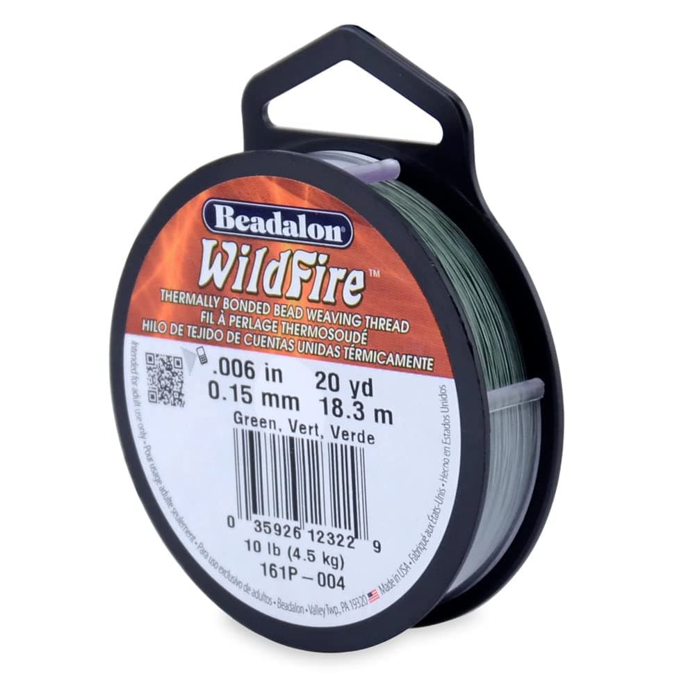 Beadalon Wildfire 006 in 015 mm Break Strength 10 lb 45 kg Green 20 yd 18 m