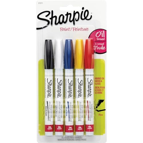 Sharpie OilBased Paint Markers Fine Point 5 Count Great for Rock Painting