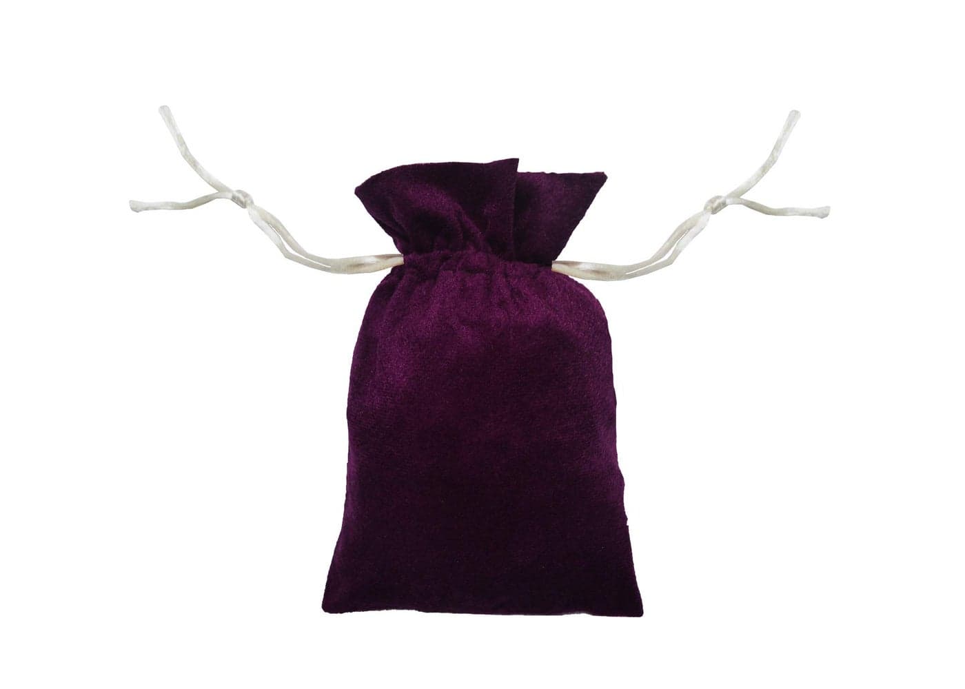 Khooti Men's And Women's Velvet Fabric Pouch/Jewellery Potli Bag (Wine, 7x5 Inches) - Pack of 5