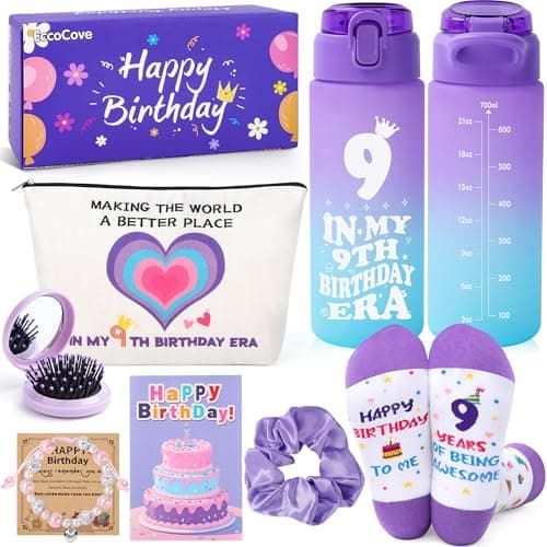 EccoCove 9 Year Old Girl Birthday Gifts – Birthday Gifts For 9 Year Old Girl, 9th Birthday Gift For Girls, Daughter, Niece, Granddaughter
