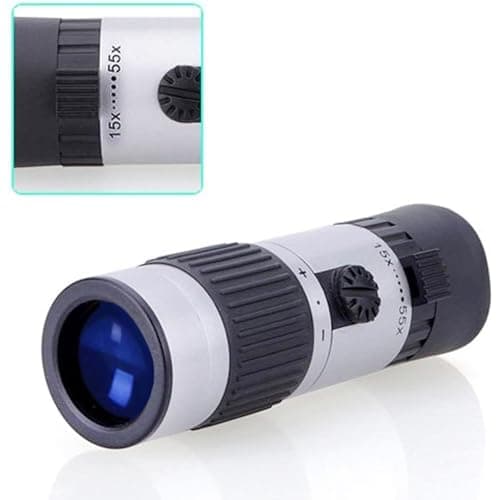 Rongon Pocket Monocular Telescope 15-55X21 Compact Binoculars Monocular for Adults High Powered for Stargazing Hunting Wildlife Bird Watching Travel Camping Hiking Dad Gifts