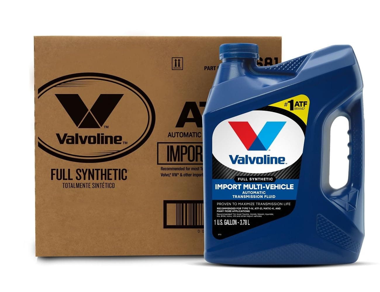 Valvoline Import Multi-Vehicle (ATF) Full Synthetic Automatic Transmission Fluid 1 GA, Case of 3