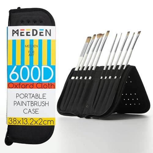 MEEDEN Paint Brush Holder 15 X 112 Inch Zippered Paints Brush Case Organization and Storage Bag for Artist Paints Brush Brushes NOT Included