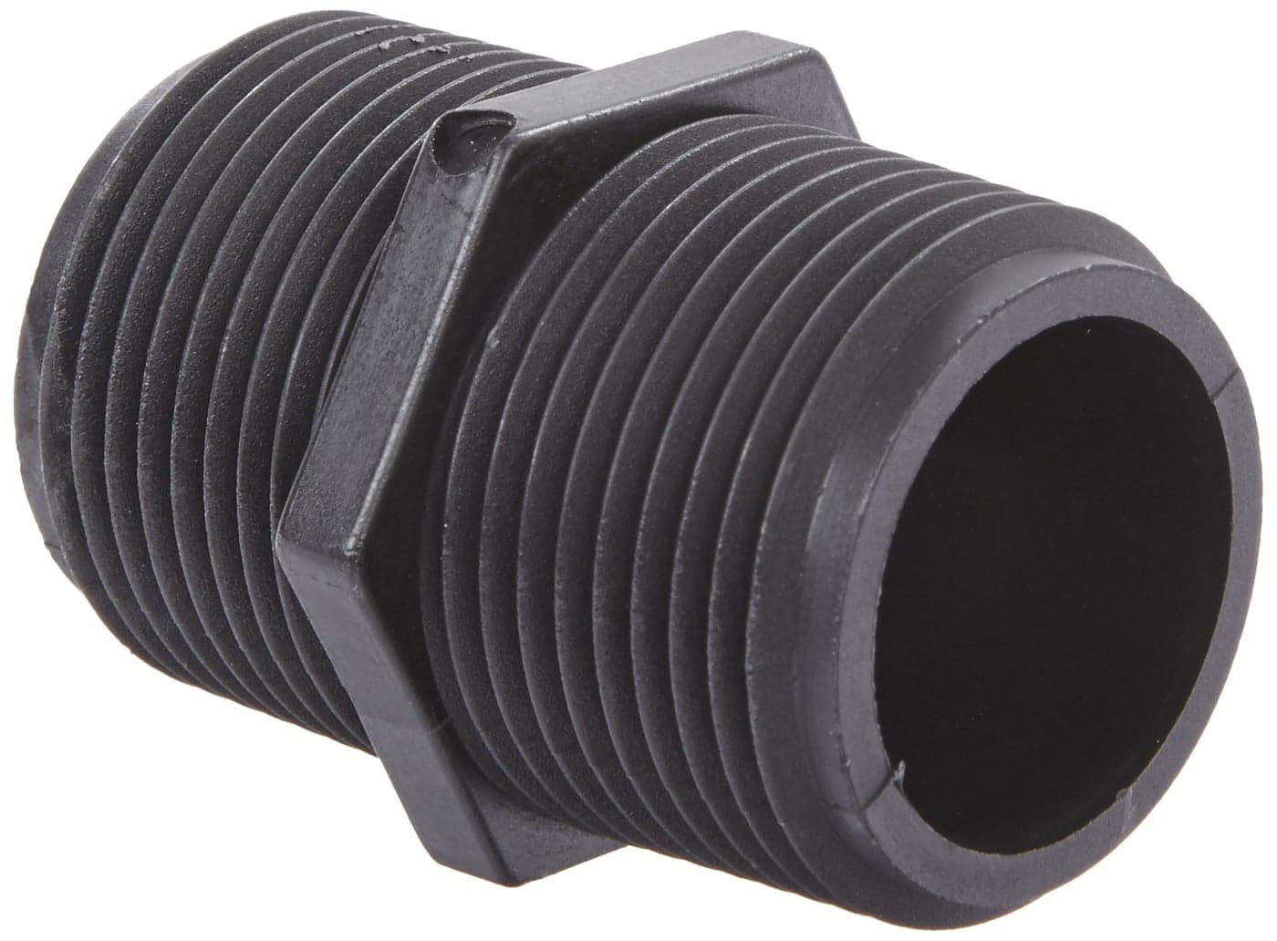 Banjo NIP100-SH Polypropylene Pipe Fitting, Short Nipple, Schedule 80, 1" NPT Male, 2" Length