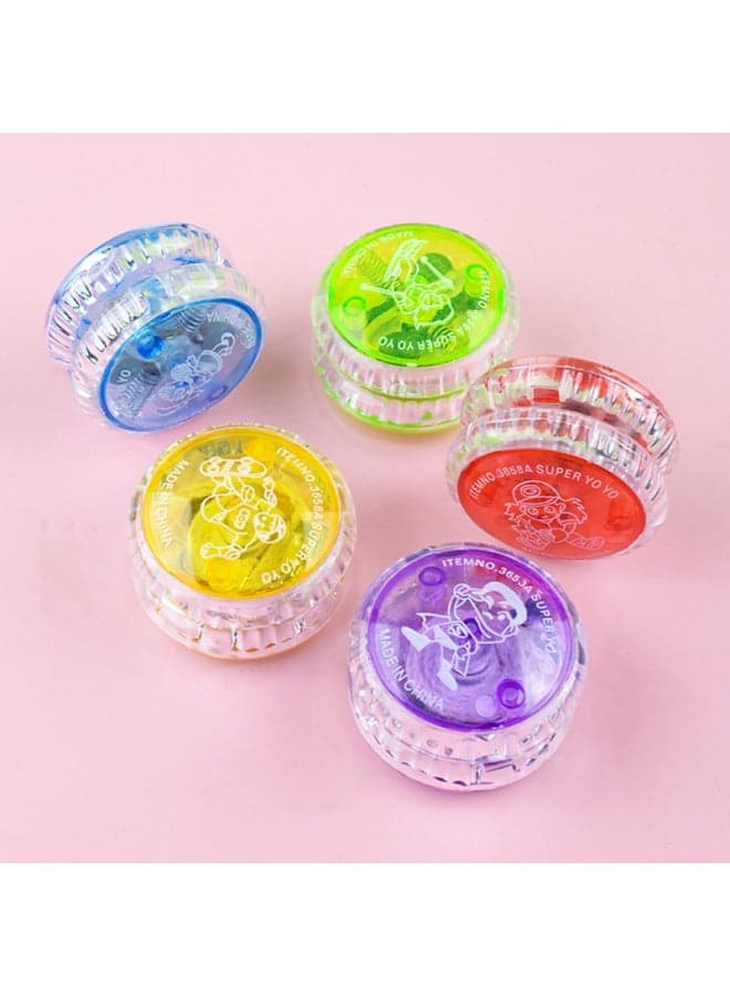 Glowing Yo-Yo Light-Up Puzzle Toy for Kids - Luminous You-You Ball Sticker Puzzle Game - Best Small Gift & Wholesale - Random Color - Educational Toys for Boys & Girls