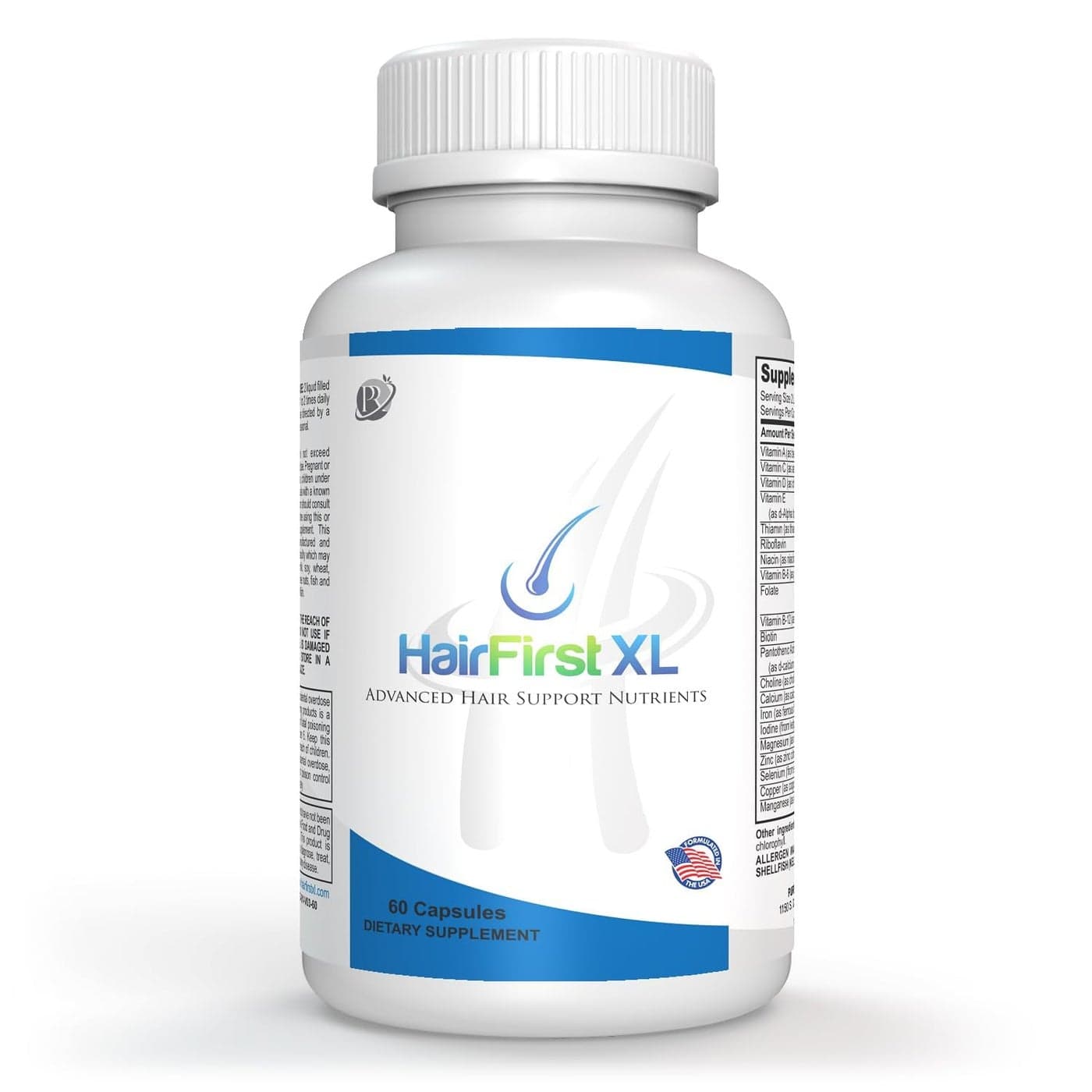 HairFirst XL DHT Blocker Stops Hair Loss Thinning Balding Promotes New Hair Growth For Men And Women All Hair Types 30 Day Supply