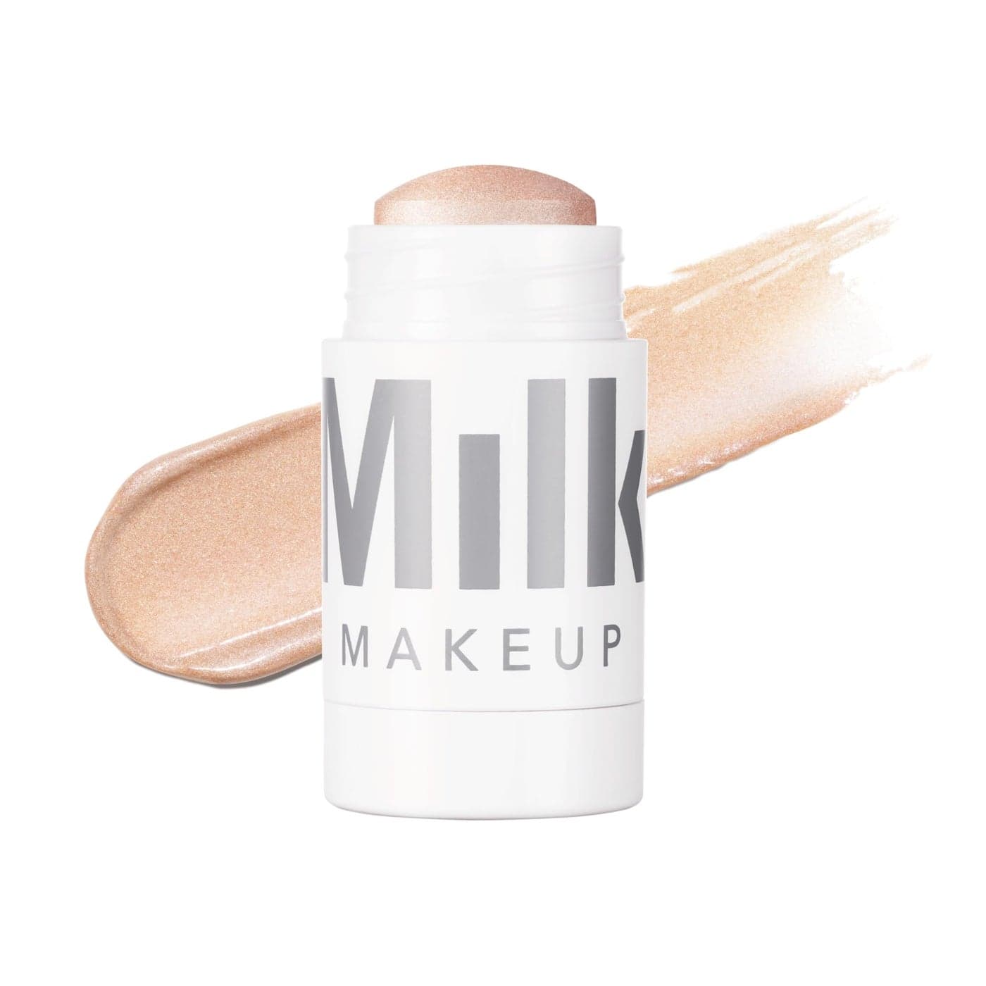 Milk Makeup Highlighter Cream Highlighter Stick for Face Body with Radiant Shimmery Glow Buildable Blendable Vegan Formula for All Skin Types Turnt Golden Peach 021 oz