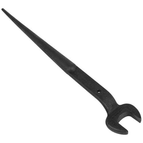 KLEIN TOOLS 3212TT Construction Spud Wrench with Tether Hole Made in USA 114Inch Nominal Opening 34Inch Bolt for US Heavy Nut