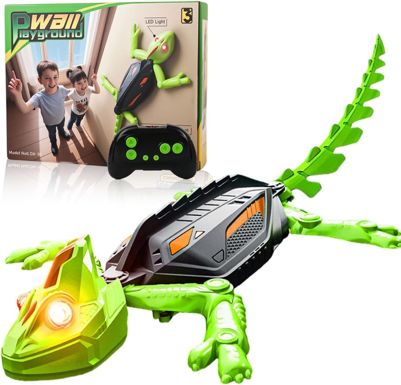 SELLFUN Wall Climber – Rechargeable Remote Control Robot – Gift for 4 Years + – Children's Toys 4 Years +, Climbs up Walls, RC Robot Toys for Boys & Girls,Birthday Gifts, Kids Gift.