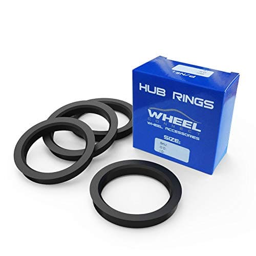WHEEL CONNECT Hub Centric Rings, 106 to 78.1, Set of 4, ABS Plastic Hubrings, O.D:106 (106.1) - I.D:78.1mm.