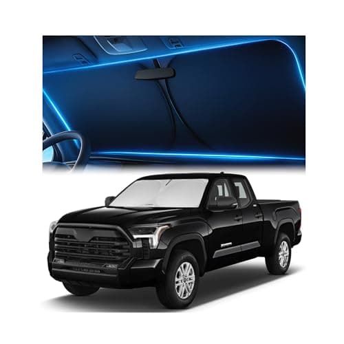 Magnelex Windshield Sun Shade for Toyota Tundra 2022 2023 2024 2025 2026 Foldable Car Window Sunshade Heat UV Visor Cover Reflective Front Shades Accessories