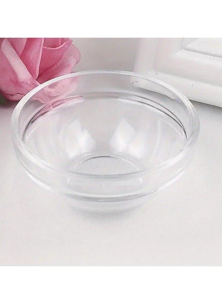 1PC Thickened Acrylic Facial Mask Bowl – Reusable Essential Oil & Skincare Mixing Bowl for Spa & Home Use