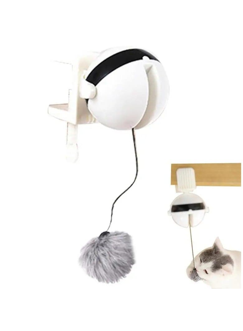 Cat Hanging Ball, Interactive Cat Toys for Indoor Adult Cats, Electric Kitten Toys for Cat Teasing, Cat Toy Lifting Interactive Puzzle Pet Toy Interactive