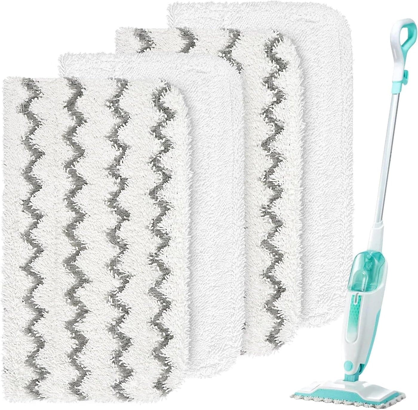 HOMEXCEL Steam Mop Replacement Pads for Shark Steam Mops S1000S1000AS1000CS1000WMand S1001CReusable Microfiber Steamer Scrub Mop Pads for All Hard Floors4 Pack