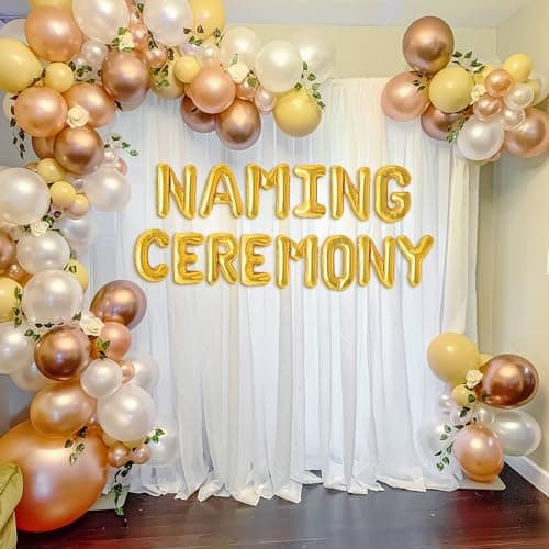 SpecialYou.in Naming Ceremony Decorations Kit ,Baby Name Revealing Decoration Items,Baby Naming Ceremony Decoration Items For Girl,Boy,Kids,Naming Ceremony Backdrop,Namkaran Ceremony Decoration-64 Pc