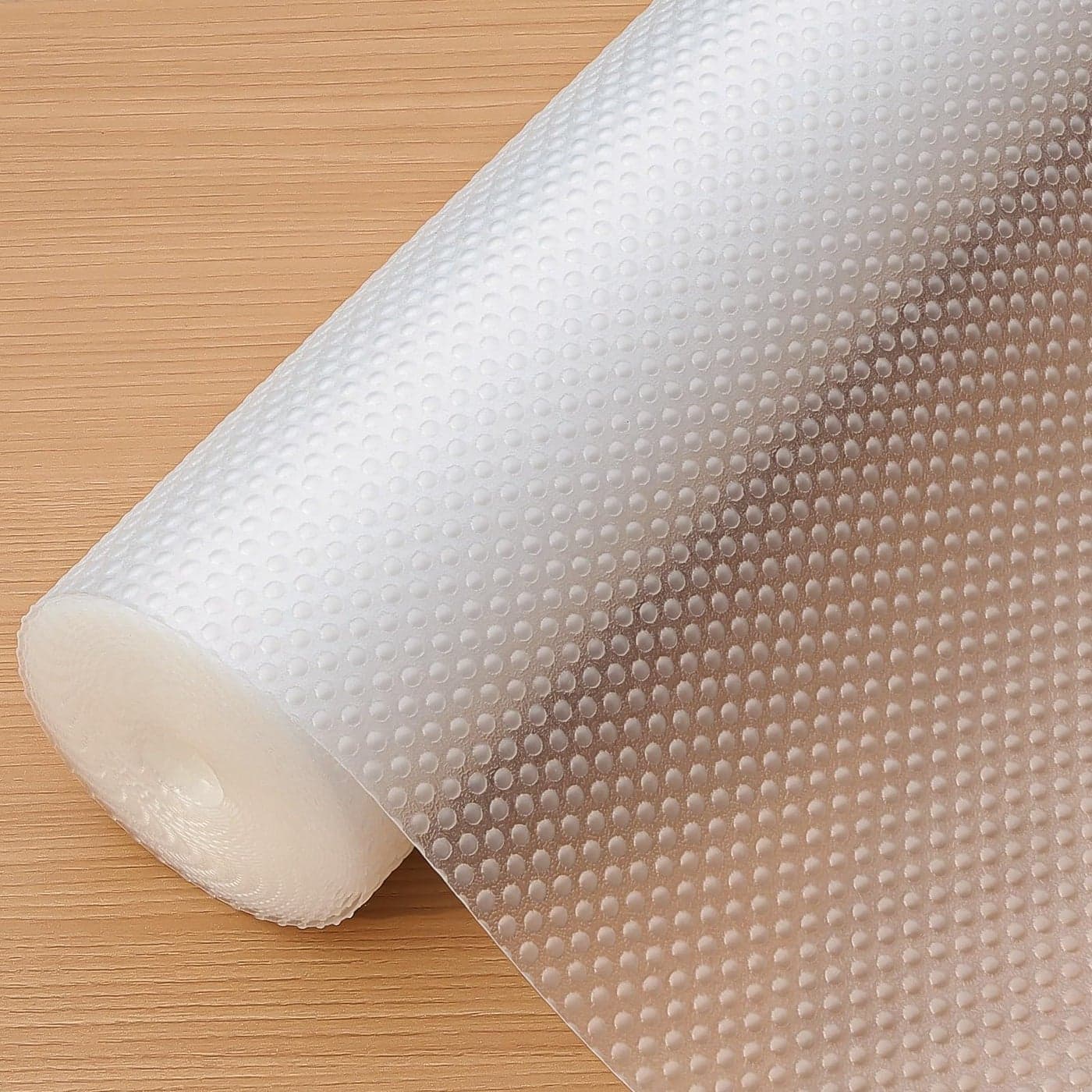 Hersvin Drawer Liners Shelf Mats 50x600cm Kitchen Cabinet Shelves NonAdhesive Protective Lining EVA Plastic Oilproof Non Slip Cupboard Refrigerator Shelving Protector Clear Dot