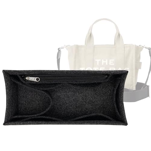 Lckaey purse insert insert for marc jacobs large tote bag tote bag insert organizer 2042black-L