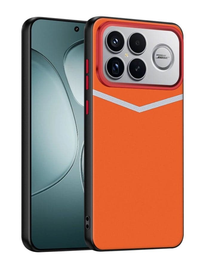 Case For Redmi k90 Pro Max, Stylish Waistline Leather Anti-Fingerprint Cover Ultra Thin TPU Shockproof Shell