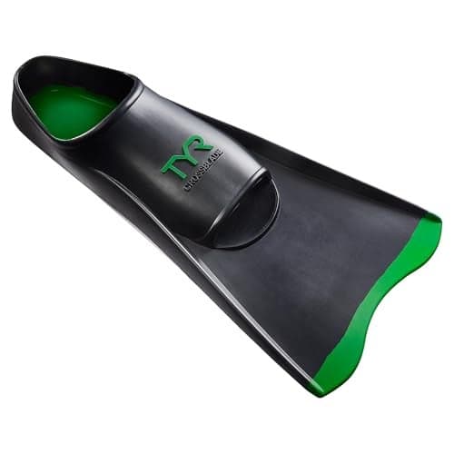TYR Unisex Adult Crossblade Fins 2.0 Footwear, Black/Green, X-Small US