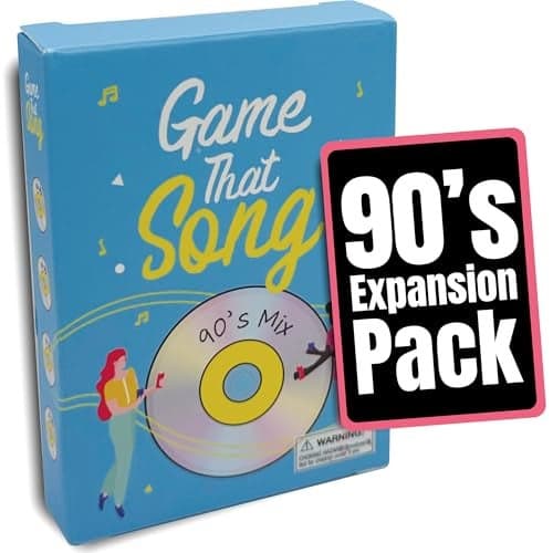Game That Song 90s Mix Expansion 50 New Cards Music Card Game for Family Adults and Teens Hilarious Addictive and Competitive Fun for Game Nights