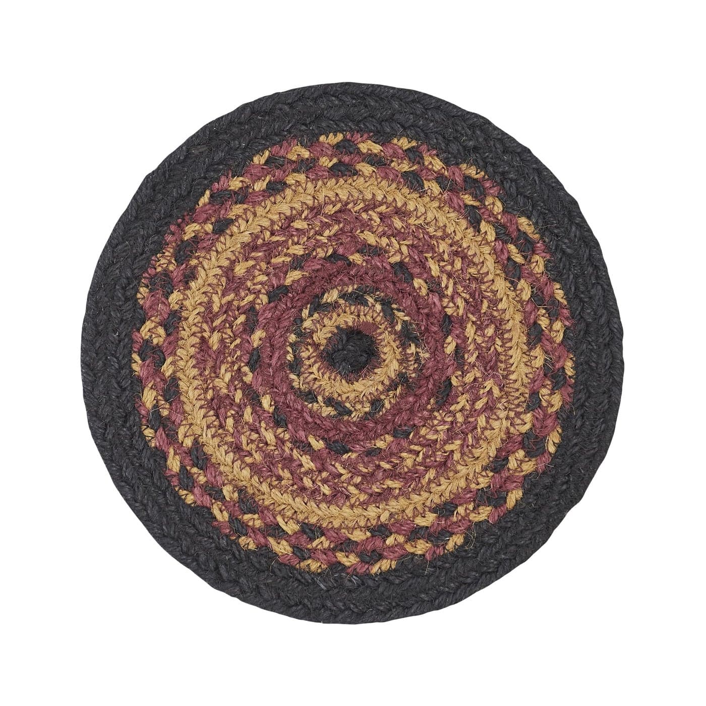 VHC Brands Heritage Farms Table Mat Pot Holder Woven Jute Trivet 8 Round