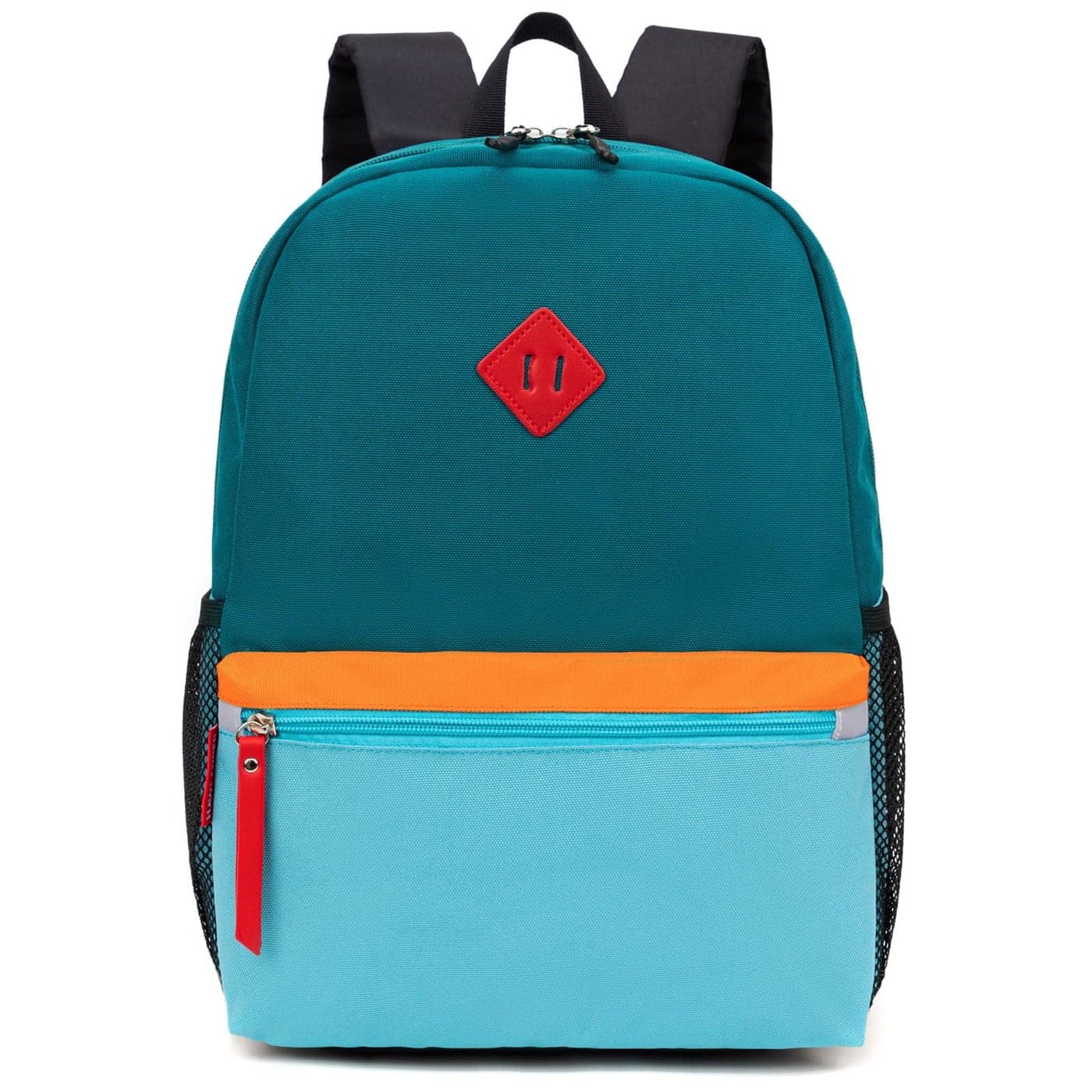 HawLander Little Kids Backpack for Boys Toddler School Bag Fits 3 to 6 years old 15 inch Blue Green