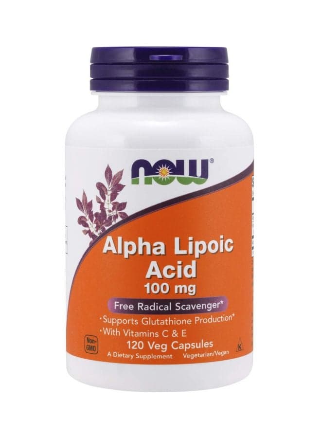 Alpha Lipoic Acid Dietary Supplement 100 mg - 120 Veg Capsules