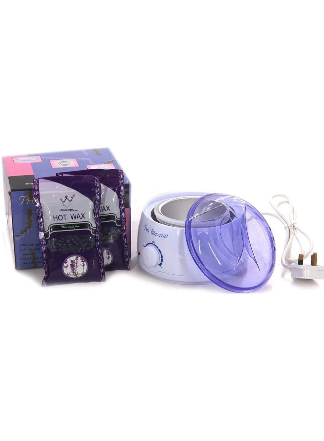 Wax Machine White With Two Bags Of Wax Lavender