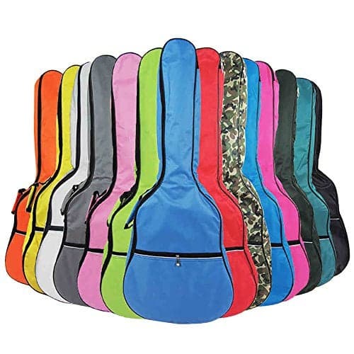HOT SEAL 5MM Sponge Waterproof Durable Colorful Conventional Guitar Case Bag with Storage (For 36 Inch, Black)