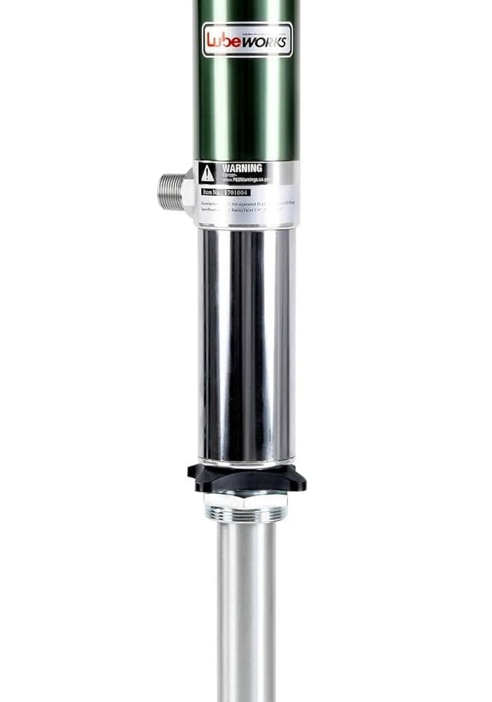 Lubeworks Air Operated Pneumatic Transfer Pump - Heavy Duty Double Action 1:1 High Flow Rate 8.5GPM / 32LPM for SAE80 Oils/Fluids