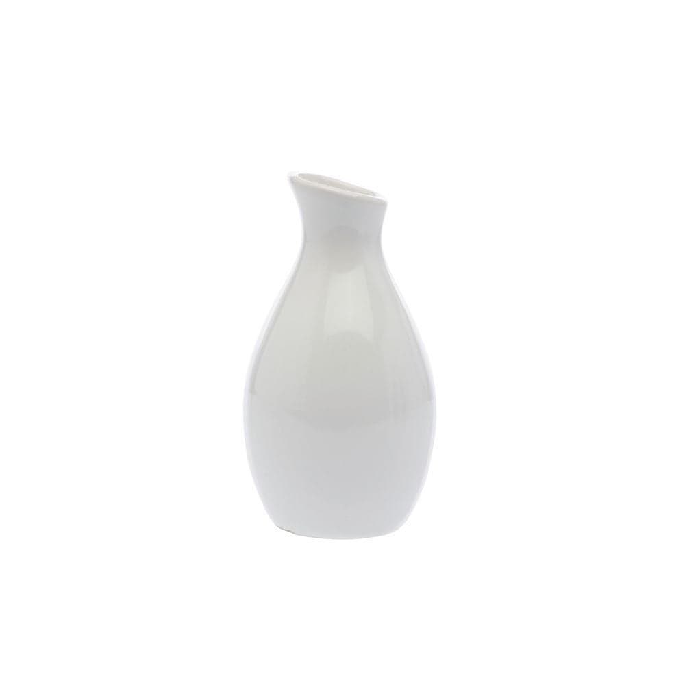 American METALCRAFT Inc BVJGG4 378 High Ceramic Jug Vase 4 White 1 Count Pack of 1
