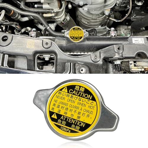 SWQS Radiator Cap 16401-20353 16401-31650 Replacement for Toyota 4Runner, Camry, Corolla, Highlander, Tundra, Tacoma, Prius, Lexus GS300 RX330 Stainless Steel Radiator Cover Accessories