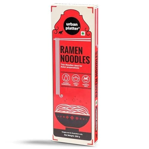 Urban Platter Ramen Noodles, 250g (Ideal for Ramen, No Added Preservatives)