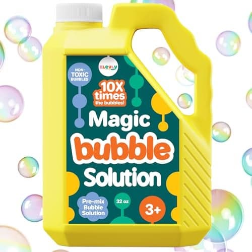 32 oz Iridescent Bubble Solution Refill NonToxic PreMix Bubble Refill Solution No Mixing or Measuring Required Bubbles for Kids Bubbles Bulk Bubble Machine Solution Giant Bubble Solution