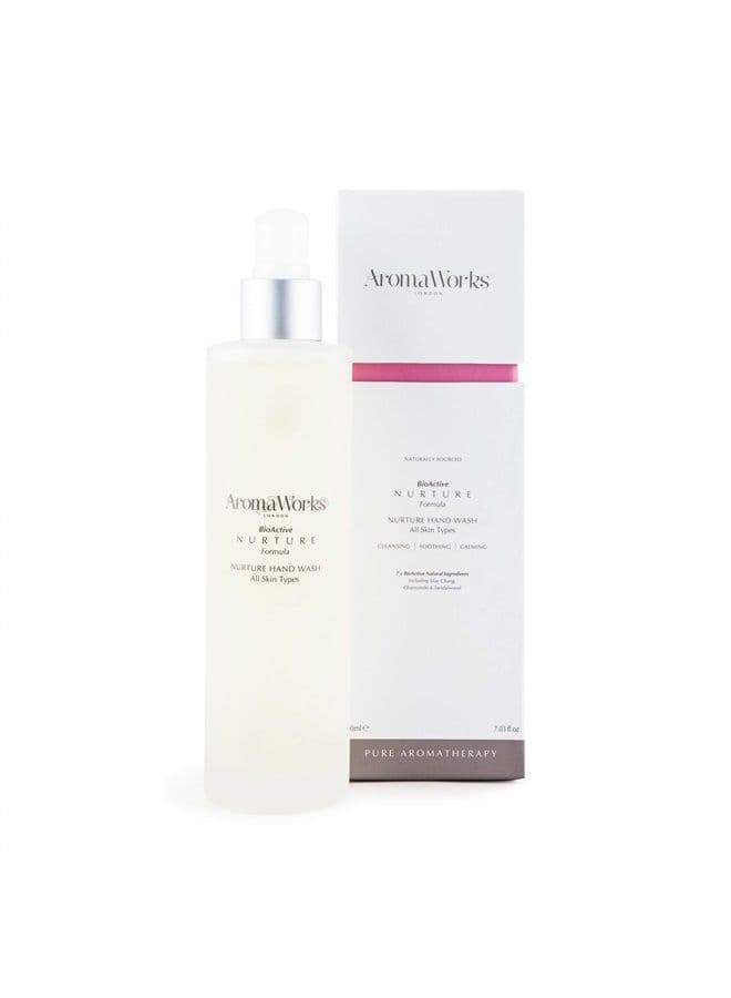 Aromaworks Nurture Hand Wash - May Chang, Roman Chamomile And Sandalwood Aromas - Cleansing, Soothing And Calming - Natural, Vegan - 100% Pure Essential Oil - 7.03 Fl Oz (Pack of 1)