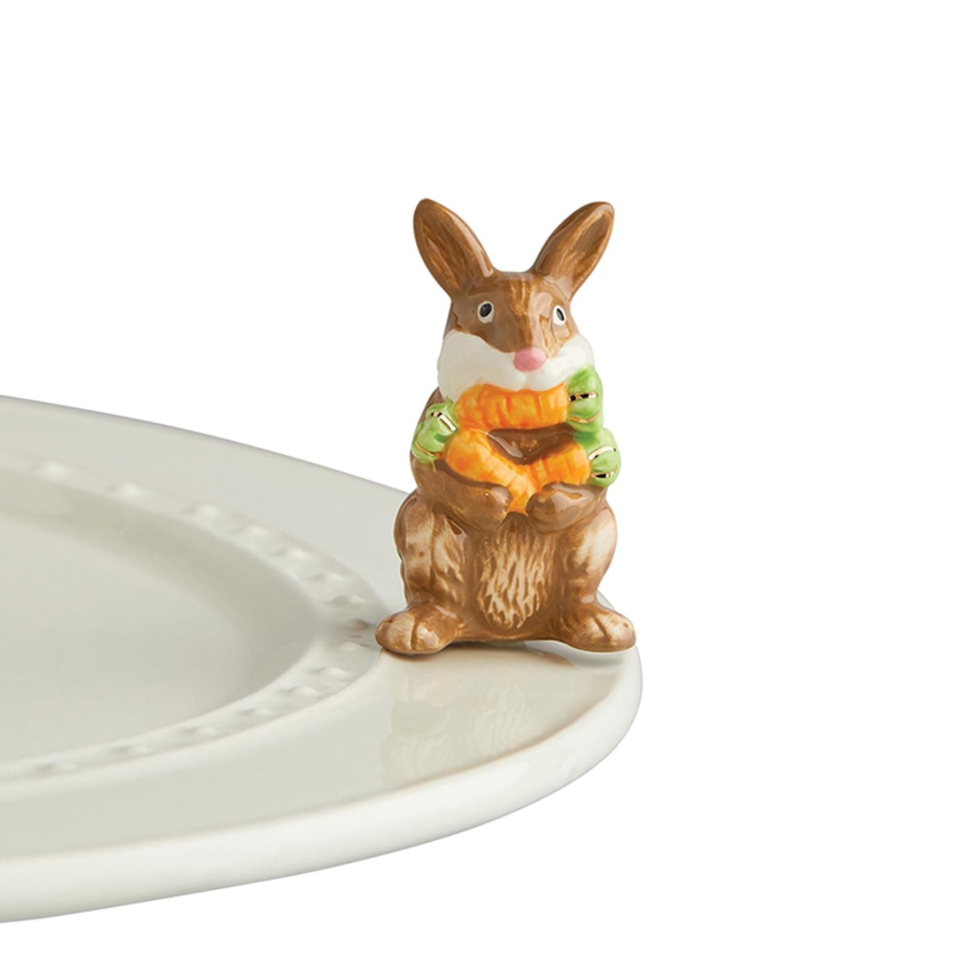 Nora Fleming HandPainted Mini Funny Bunny Brown Bunny A226