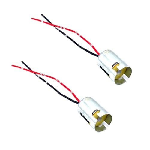 2 Pcs 1156 BA15S S25 1141 P21W Car Bulb Socket AdaptersSingle Contact 1141 1156 Led Bulb Socket Plugs Extension Wire for Car Turn Signal Tail Stop Brake Light Rear Light