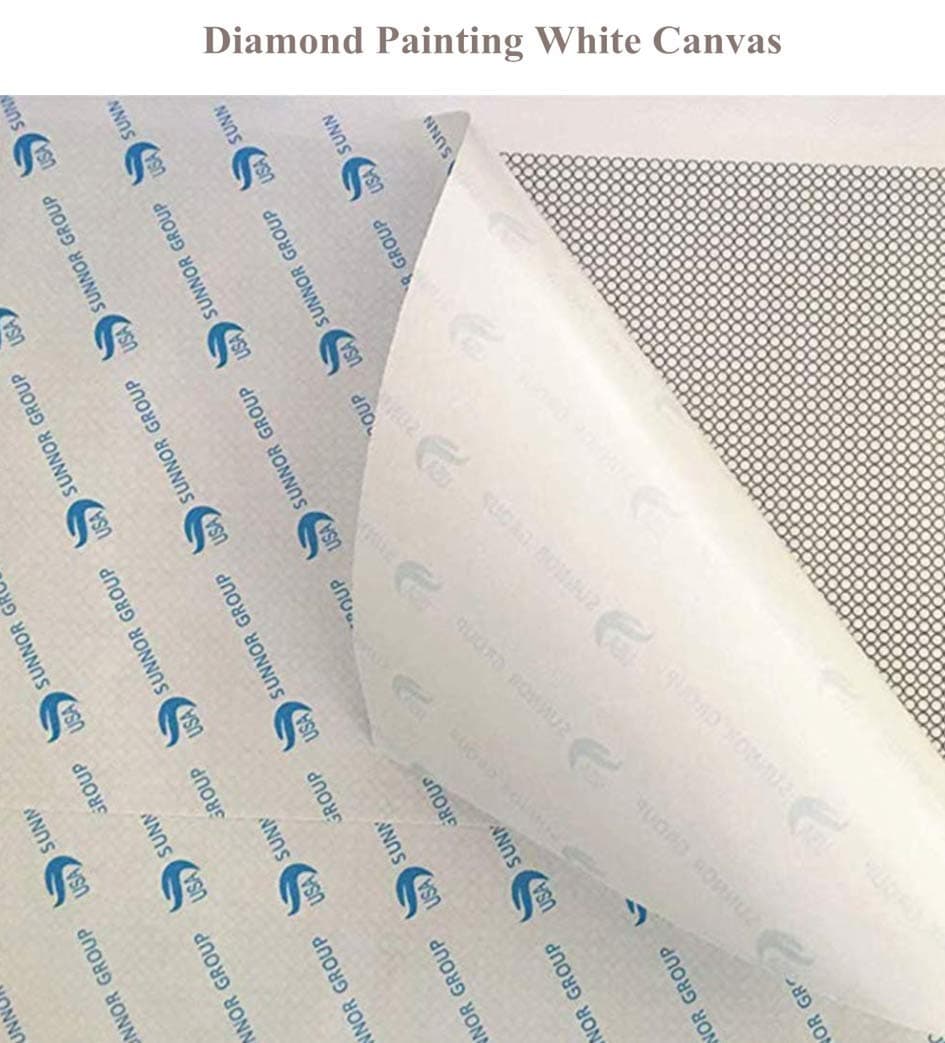 OneHippo 5PcsLot 20x20CM Diamond Painting Canvas with Glue RoundSquare Blank Grid Canvas Empty for Customized Projects
