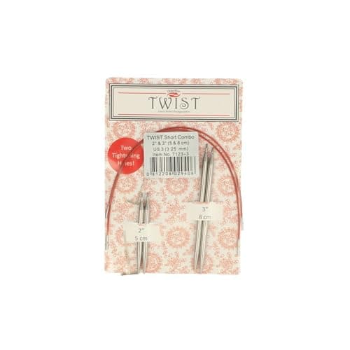 ChiaoGoo Interchangeable Needle Tips Combo Pack, Red, 3.25mm