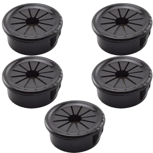 1-Inch Cable Grommets Petal-Shaped Buckle Type Wire Hole Cover for Cord Management and Protection of Cabinet, 5PCS 25mm