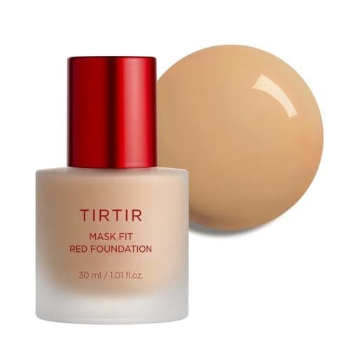 TIRTIR Mask Fit Red FoundationLong Lasting Flawless Coverage Energy Essence Lightweight Hydrating PoreBlurring Breathable Satin Finish Makeup Radiant Skin 30N Rich Honey 101 Fl Oz