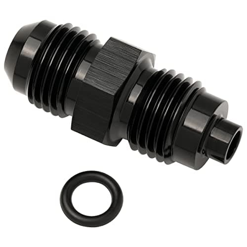 Podavelle 6AN Male Flare to M14x1.5 O Ring Seal Power Steering Adapter Fitting Connector Aluminum Black
