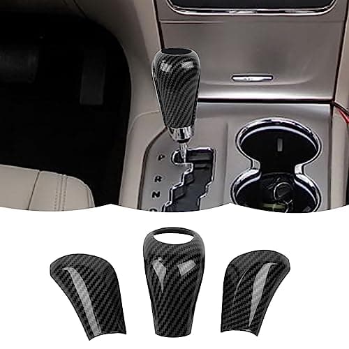 RT-TCZ Carbon Fiber Gear Shift Knob Cover Trim Decorative Interior Accessories for Jeep Grand Cherokee 2011-2013